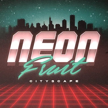 Neon Fruit Cityscape logo