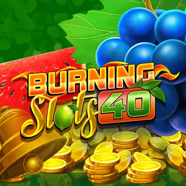 Burning Slots 40 logo
