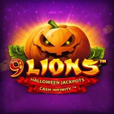 9 Lions Hold the Jackpot Halloween Jackpots logo